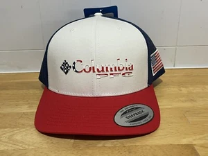 Columbia Unisex-Adult PFG Snap Back Fish Flag Ballcap - Picture 1 of 6