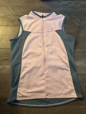 Chaleco de ciclismo para mujer Nike rosa y gris talla mediana - ¡EXCELENTE ESTADO! Foto 1 de 3