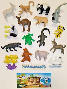 JUEGO COMPLETO DE 16 ANIMALES CON PAPELES KINDER JOY SORPRESA HUEVO JUGUETES 2023 - Imagen 1 de 1