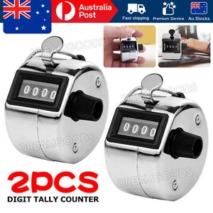 4 Digit Tally Counter Hand Held Number Clicker Mechanical Manual Counting Click - Picture 1 of 9