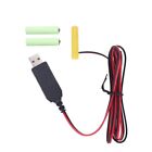 USB 5V2A to 4.5V 3x LR03 Battery Power Cable for Remote Control Toy