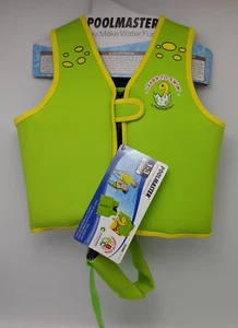 Chaleco de natación Dino para niños aprende a nadar edades 1-3 cierre de cremallera #50566 por Pool Master  - Imagen 1 de 11