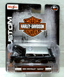Maisto Harley-Davidson Custom 1955 Chevrolet Nomad 1:64 Scale Diecast Licensed - Picture 1 of 2