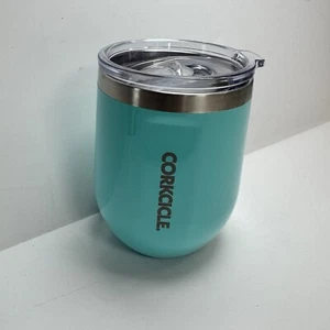 Corkcicle Edelstahl Weinbecher Tasse 12 Unzen Blau - Bild 1 von 9