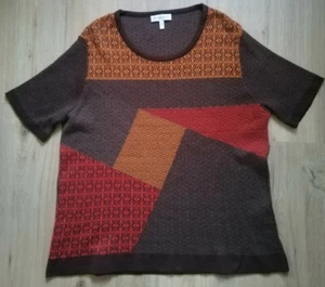 Serena Malin Damen Pullover Swestshirt Kurzarm Gr 42 Braun - Bild 1 von 6