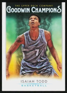 2021 Upper Deck Goodwin Champions Isaiah Todd #4 Basketball Wizards - Imagen 1 de 2