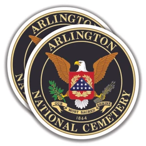 CALCOMANÍA DE CEMENTERIO NACIONAL DE ARLINGTON 2 pegatinas bogo militar - Imagen 1 de 1
