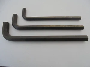 3 PIECE ET SAE HEX HEAD ALLEN WRENCH SET  3/4  5/8  1/2 - Bild 1 von 3