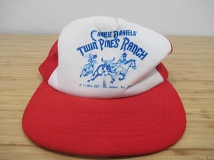 Vintage  Charlie Daniels Twin Pines Ranch Trucker Hat - Rodeo - Picture 1 of 10