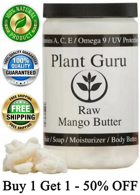 Mango Butter Raw 16 oz / 1 lb 100% Pure Unrefined Organic For Skin, Body, Hair - Image 1 of 4