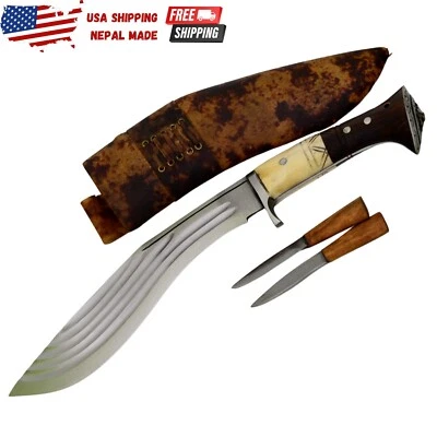 10 inches Genuine Gurkha kukri- Dao - knives -Handmade Full Tang - Ready to use- - Image 1 of 4