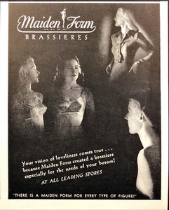 Maiden Form Brassieres For Every Type of Figure Vintage Print Ad 1943 - Picture 1 of 6