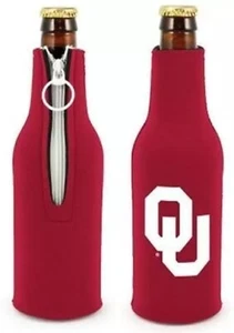 Oklahoma Sooners 12 oz Bottle Koozie Cooler Coolie New - Picture 1 of 3