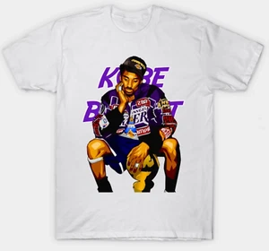 Camiseta Kobe Bryant Negra Mamba Lakers Campeón Adulto S-3XL Blanca Fan Art - Imagen 1 de 2