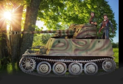 1:35-MONTATO E dipinto figurini inclusi come da foto-marder 2 ausf d - Immagine 1 di 4