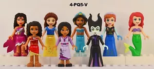 Lego Disney Princess Friends Minifigures Lot of 8 Queen Mermaid Moana - Picture 1 of 5