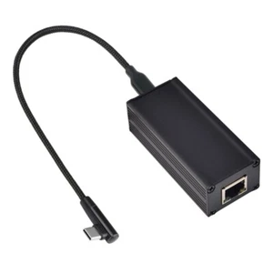 Konwerter adaptera PoE na typ C 10/100Mbps szerokopasmowy konwerter ładowania - Zdjęcie 1 z 8