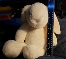 Soft 14" White Cream Bunny Rabbit Plush Manhattan Toy Easter Purple Gray Nose