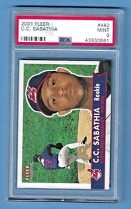 2001 Fleer C.C. Sabathia Indians #482 Rookie PSA 9 #43930861 HOF 2025 - Picture 1 of 3