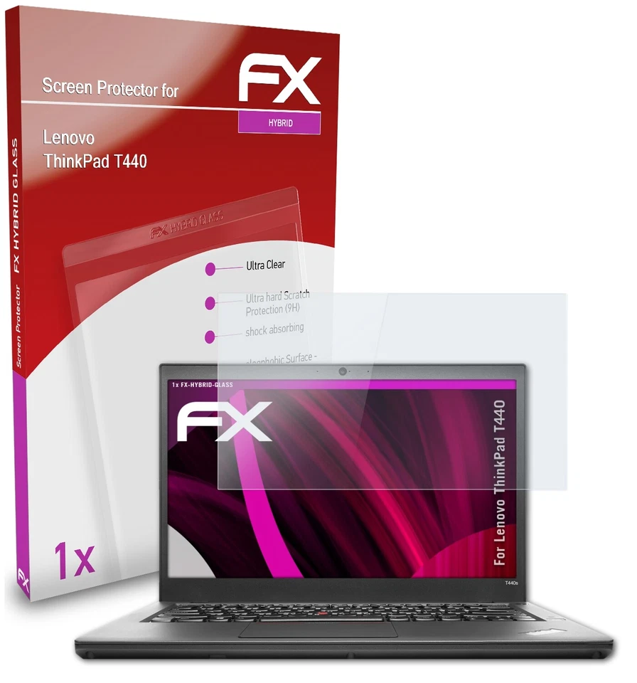 atFoliX Pellicola Vetro per Lenovo ThinkPad T440 9H Armatura di protezione - Immagine 1 di 4
