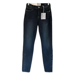 Frame Le Skinny De Jeanne Snap-Hem  Mid-Rise Skinny fit Jeans in Martha Size 24 - Picture 1 of 9