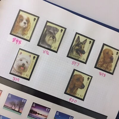 GUERNSEY Stamps Mint 2001 Centenary Of Guernsey Dog Club SG 895/900 MNH WCP - Image 1 of 3