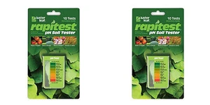 2 LUSTER LEAF 1612 RAPITEST Dirt Soil Plant Garden PH Meter Tester 10 Test Kit - Picture 1 of 1