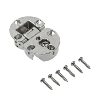 1x Bisagras Solapa 90 grados Bisagra Niquelada para Muebles Armario Armario Puerta - Imagen 1 de 2