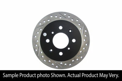 StopTech Sport Drilled Slotted Brake Rotor Rear Left Integra GS-R GS LS RS 90-01 - Image 1 of 4