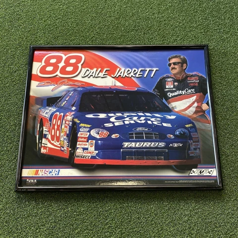 Vintage Dale Jarrett Framed NASCAR Poster Captiva, Inc. Robert Yates Racing Cover