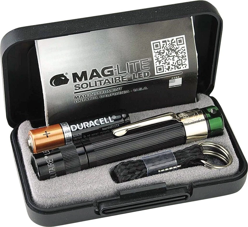 Mag-Lite Solitaire Flashlight w/ Green-Only LED Resistant Candle Mode Battery