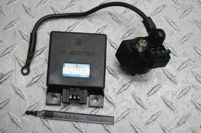 1990 KAWASAKI NINJA 500 EX500A ECU COMPUTER CONTROLLER ECM CDI W/STARTER SILNOID - Image 1 of 4