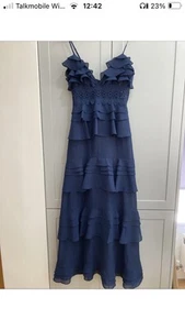True Decadence Womens Navy Dress UK 8 Great Condition (M5/9) Wedding Occasion - Picture 1 of 12