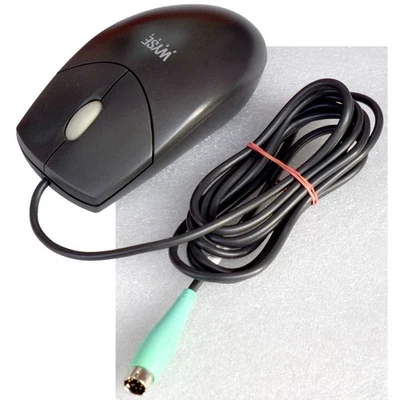 VINTAGE WYSE PS/2 TRACKBALL MAUS LOGITECH 3 TASTEN SAMMLERSTÜCK SELTEN M1292 - Bild 1 von 4