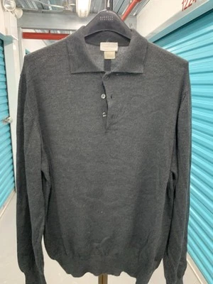 Marconi Men’s Merino Wool Blend Sweater Sz XL Dark Gray Made In Italy #7 - Image 1 of 4
