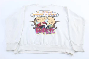 1993 Popeye "I Y'am What I Y'am" Sweatshirt - Picture 1 of 4