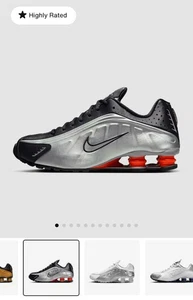 Nike Shox R4 Black Metallic Silver 2025 - HQ1988-002 MT - EUA 9.5 / BRASIL 39.5 - Picture 1 of 6