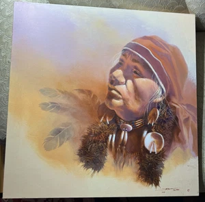 Pintura al óleo "Retrato de un nativo" de Donn Clark 2018 - Firmada - Imagen 1 de 13