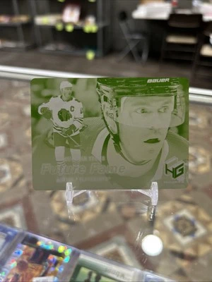 2023-24 Upper Deck Extended Jonathan Toews Future Fame Rare Print Plate True 1/1 - Image 1 of 2