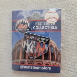 2023 Mets Yankees Subway Series Pin Button New York NY Citi Field Stadium #1 - Picture 1 of 1