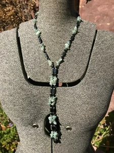 Convertible necklace bracelet magnetic bead natural aquamarine stone quartz  - Picture 1 of 9