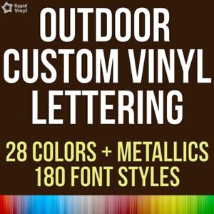 Custom Vinyl Lettering Outdoor Decal Car Truck Boat Door Window Glass Sticker