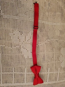 Classic Boys Bow Ties - Wedding Formal Pretied Adjustable Silk Bow Tie Red - Picture 1 of 9
