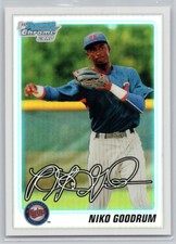 2010  BOWMAN DRAFT #BDPP33 NIKO GOODRUM CHROME REFRACTORS TWINS