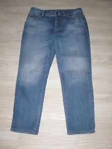 Pantaloni LOGO donna~CHICO'S~blu~The So Slimmg ragazza tasche crop taglia 1 - Foto 1 di 7