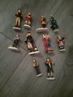 lemax christmas figures ( 1999) in reasonable condition . Small size