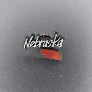 NE Nebraska Plastic Hat Jacket Lapel Pin - Picture 1 of 2