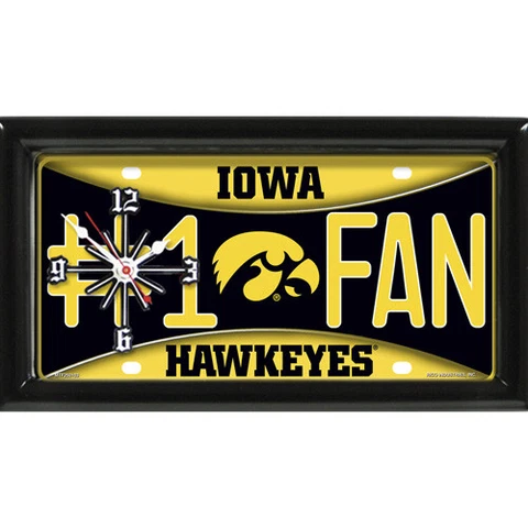 Iowa Hawkeyes #1 Fan Clock by GTEI Cover