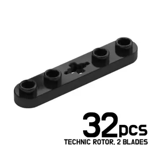 LEGO 32x Placa Técnica 1x5 4 tacos y agujero de eje central NEGRO 6280168 50029 - Imagen 1 de 1