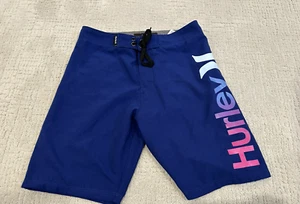 Hurley Boy’s Board Swim Shorts Size Medium 10-12 Years Back Pocket - Picture 1 of 5